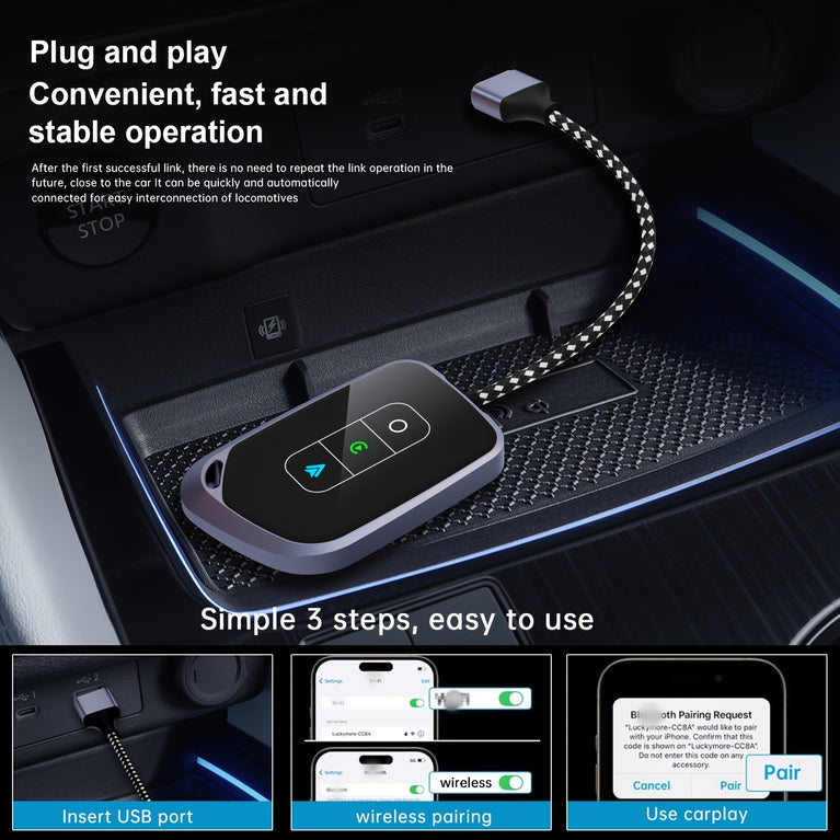 ACCGUYS Wireless CarPlay Adapter