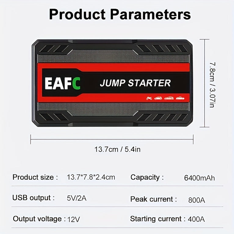 12V Car Jump Starter & Power Bank