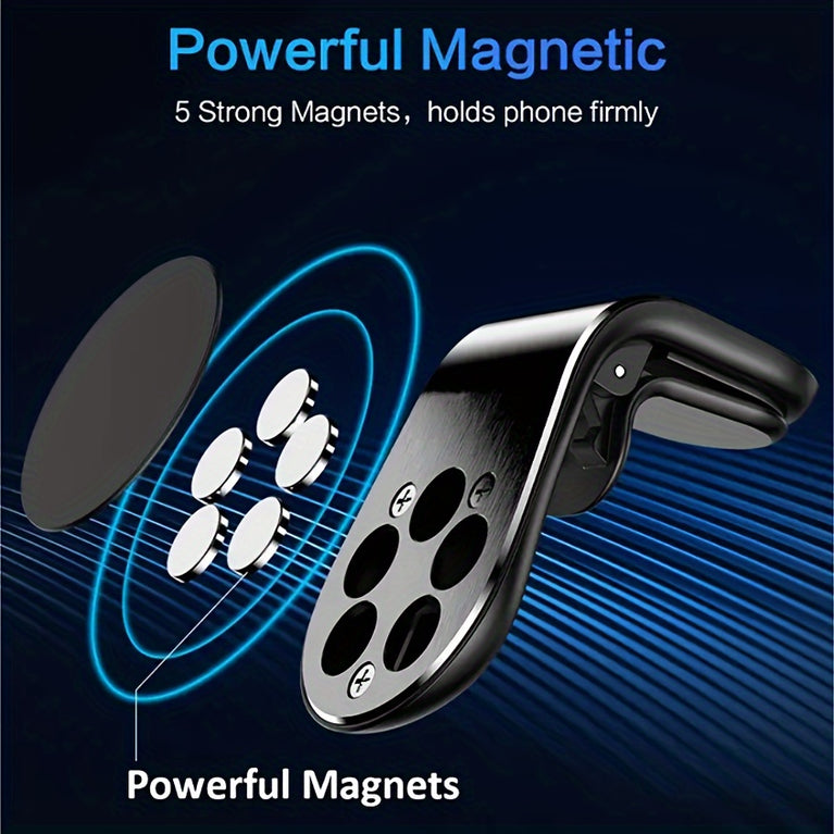 L Shape Magnetic Car Phone Holder