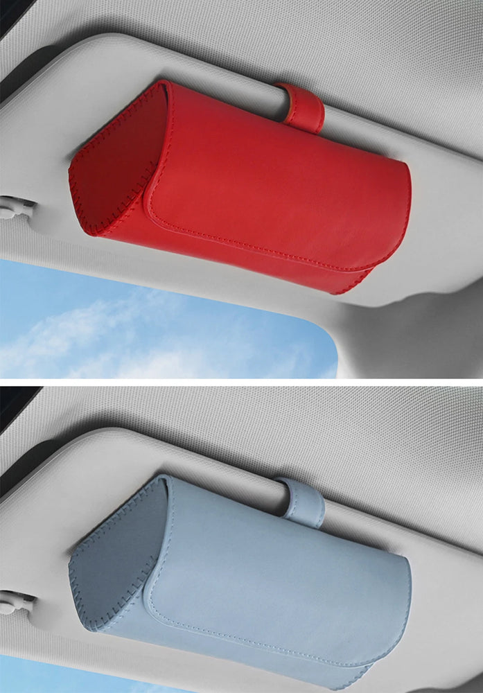 Car Sunglasses Holder - Sun Visor Clip Case