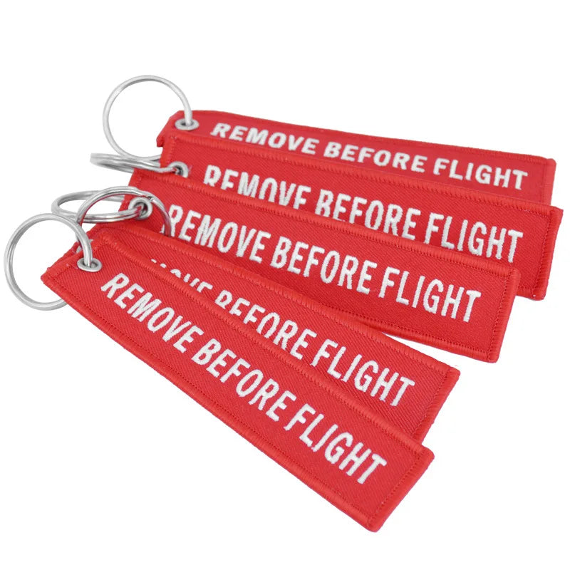 "Remove Before Flight" Woven Key Ring