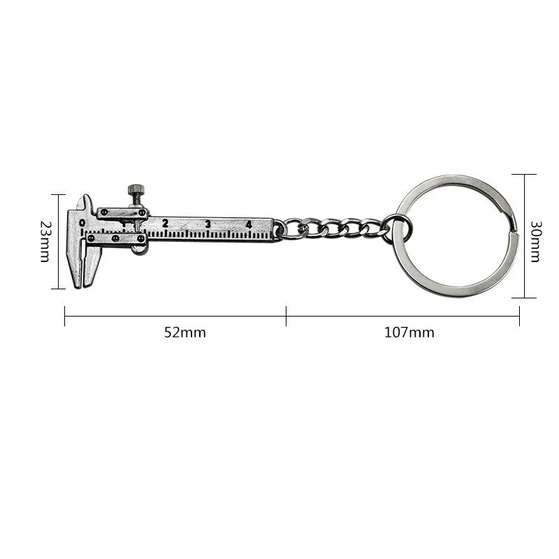 Mini Vernier Caliper Keychain