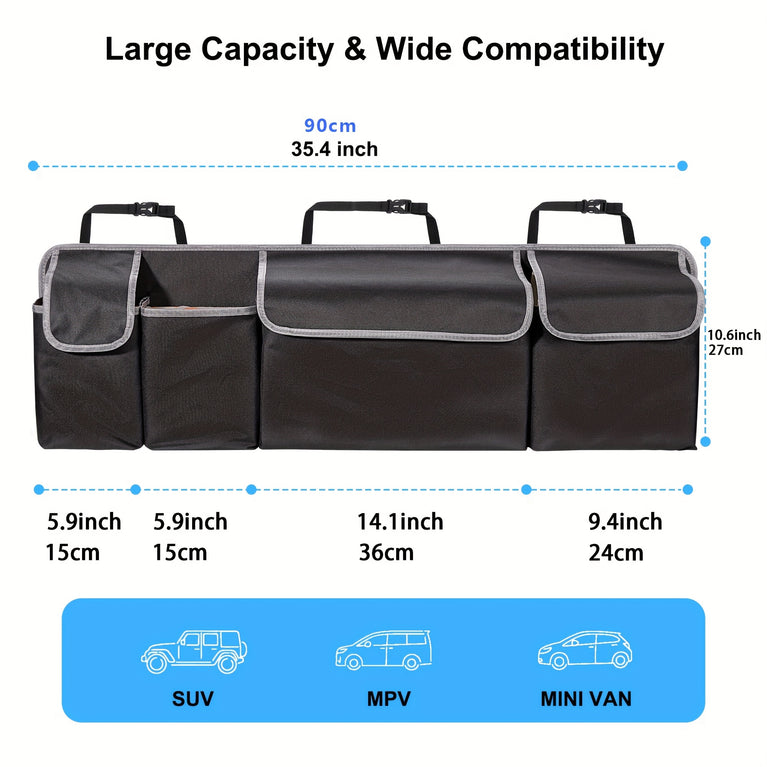 Multi-Pocket Car Seat Organizer