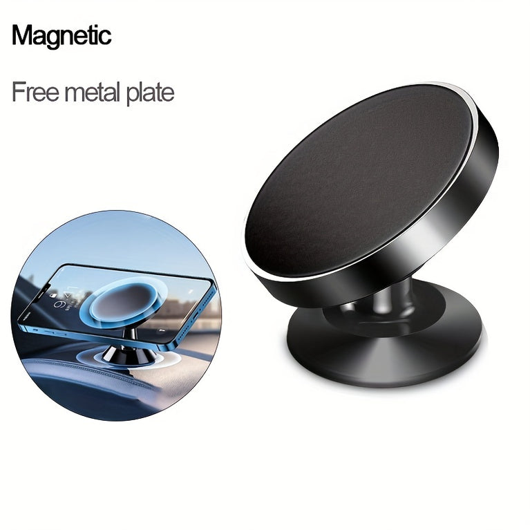 Magnetic Phone Holder Stand - Rotatable Dashboard Mount