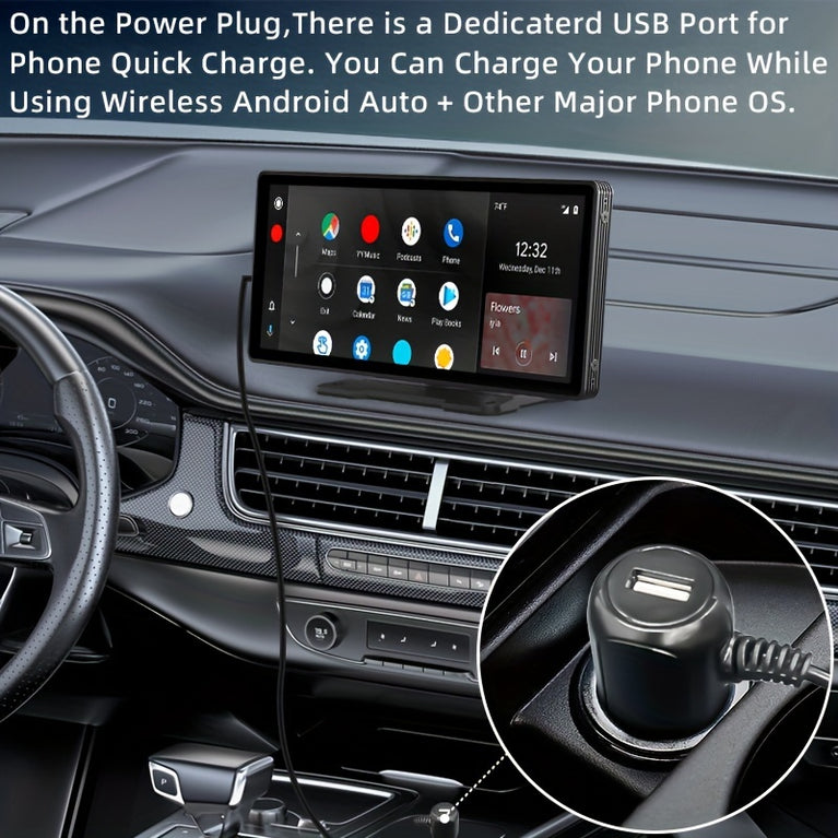 Wireless CarPlay & Android Auto Media Player