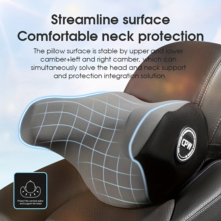 High-Grade Car Headrest Pillow - Memory Foam