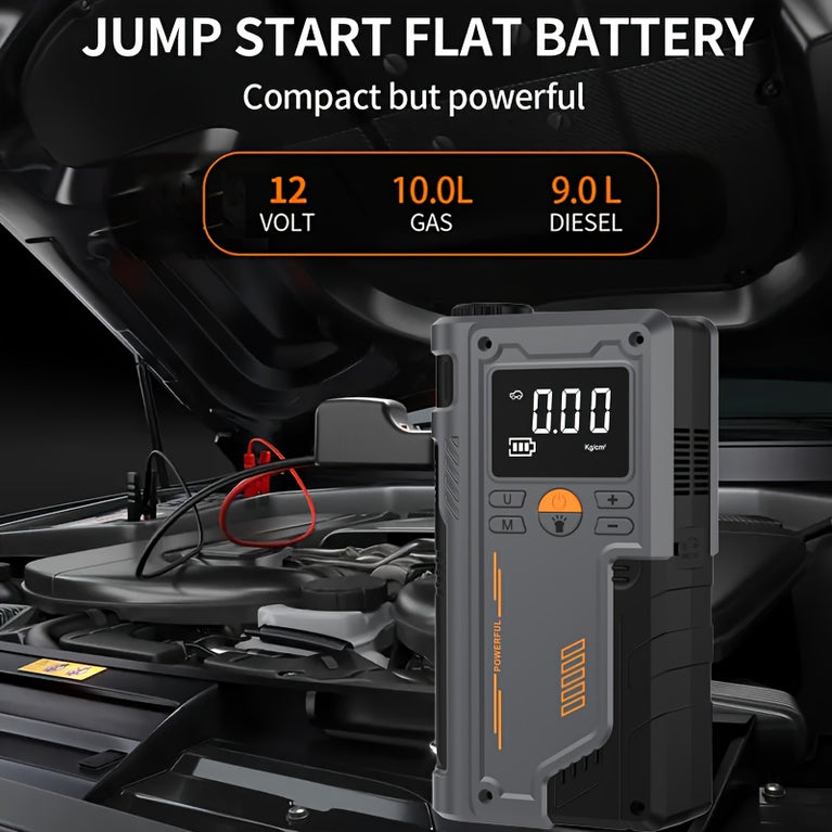 5-in-1 Car Jump Starter & Tire Inflator Kit